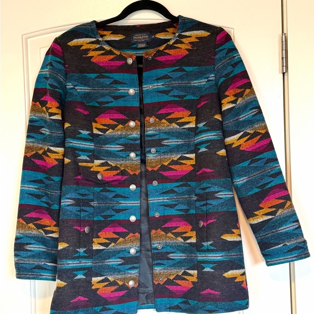 Pendleton Sunset Rare! Multicolor Wool Garment - image 1